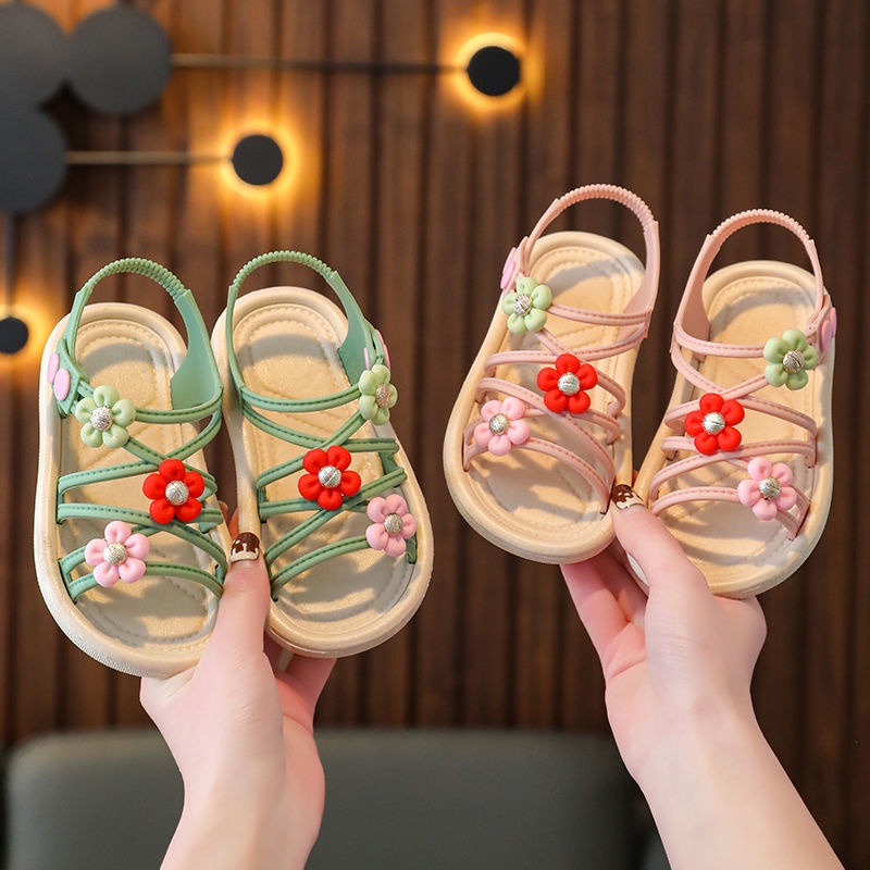 Baby Girl Fashion Sandals Baby Cute Flower Soft Soles Anti slip