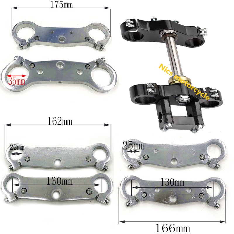 22mm (7/8") Black Handlebars For KLX110, DRZ110, TTR110, CRF50, CRF70 Dirt Bikes