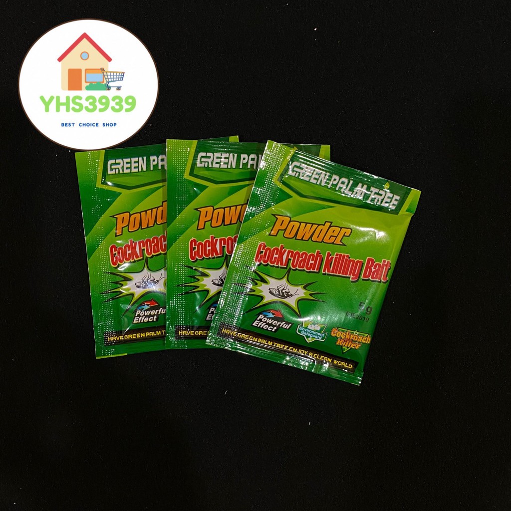 Green Palm Tree Powder Cockroach Killing Bait 5g 3in1 | Shopee Malaysia