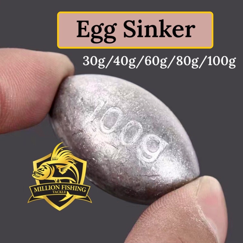 【Sinker03】5pcs Batu Ladung Hidup Pancing Laut Sungai Fishing Sinker ...