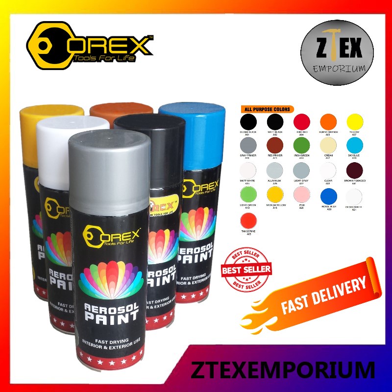 Orex Aerosol Spray Paint 400ml | Shopee Malaysia