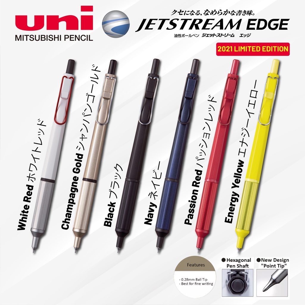 【Uni】Jetstream Edge Premium Ballpoint Pen 0.28mm SXN1003 28 Shopee