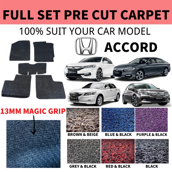 Honda Accord 20062022 Customized 13MM Magic Mat Car Coil Floor Mat Carpet Carmat Car Kereta