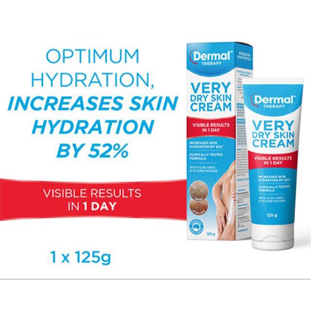 [TY PHARMACY] Dermal Therapy Very Dry Skin Cream 125g (Increases skin ...