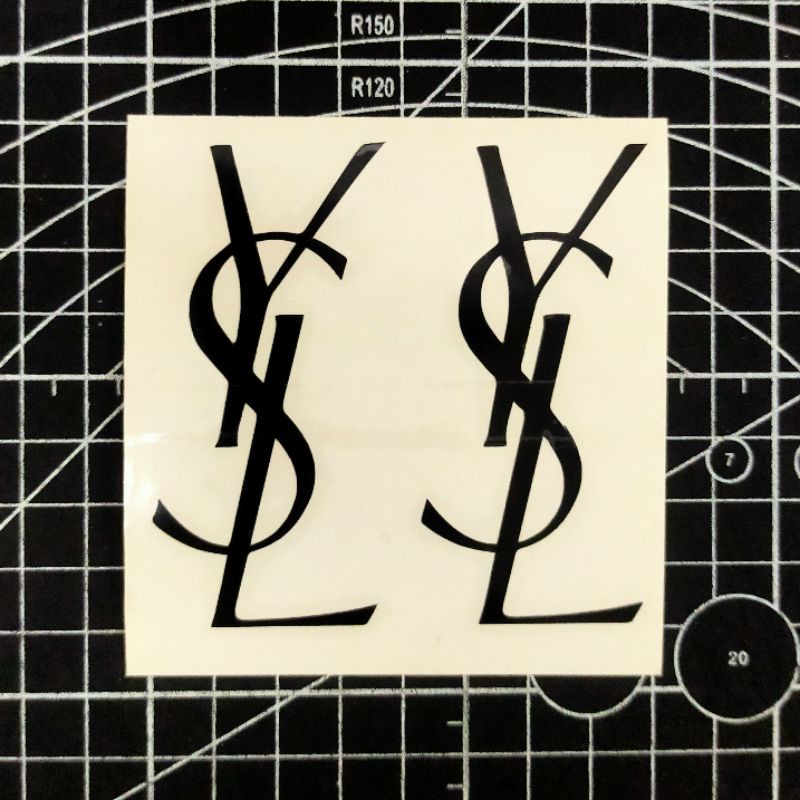 Cutting Sticker YSL LOGO stiker | Shopee Malaysia