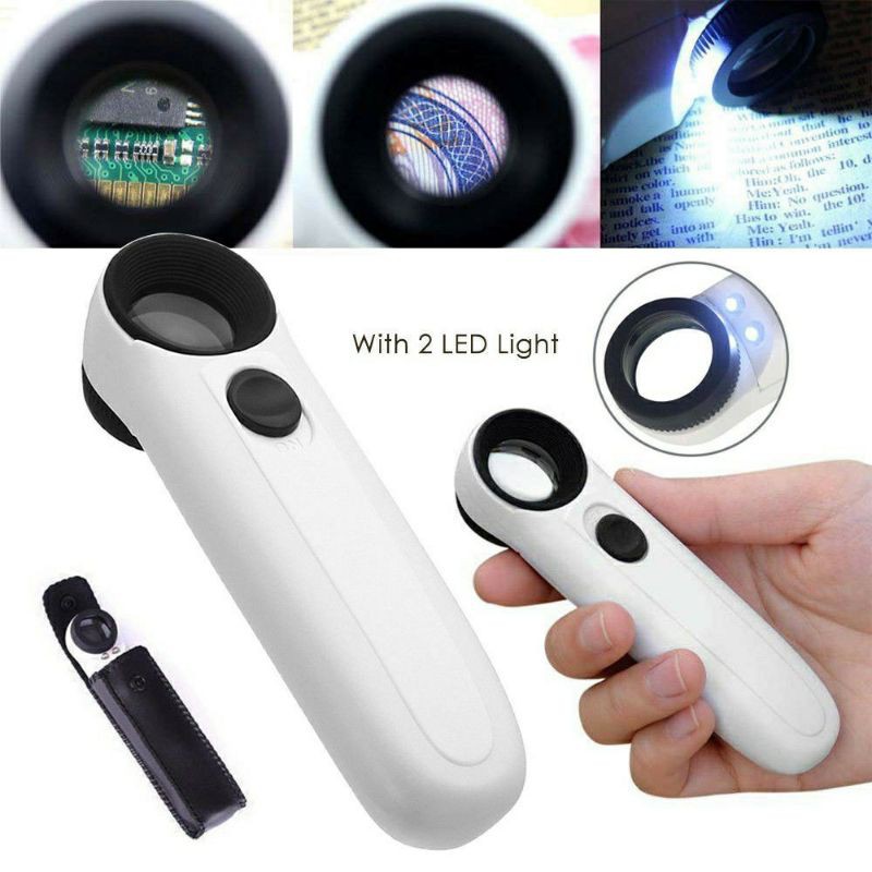 40X Magnifying Magnifier Glass Jeweler Eye Jewelry Loupe Loop with ...