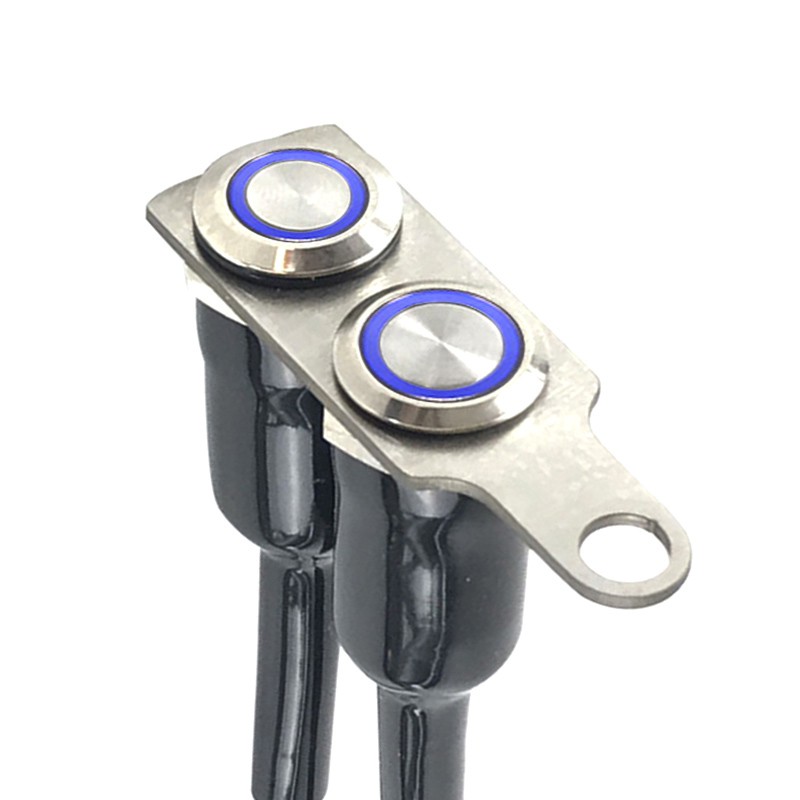 304 Stainless Steel LED Motorcycle Switch ON-OFF Handlebar Adjustable ...