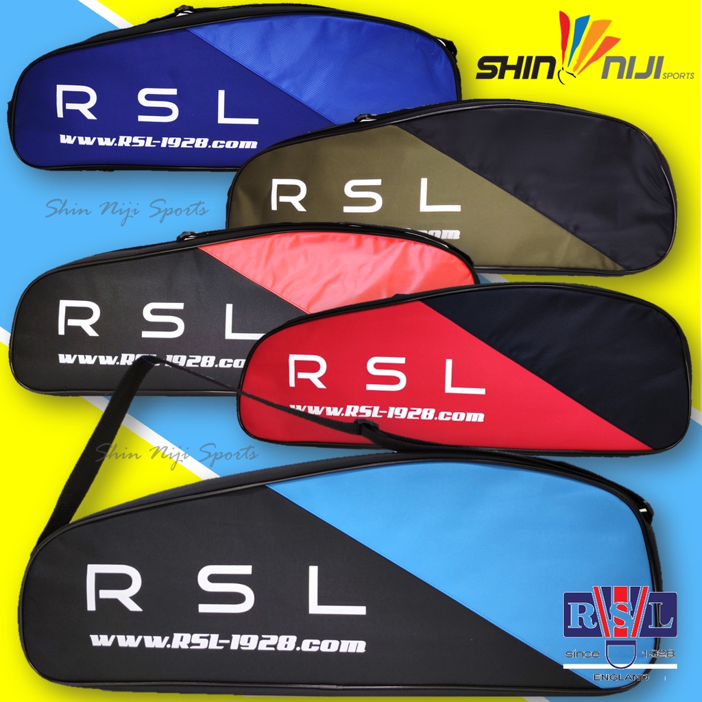 RSL Single Zip Badminton Bag ( Can fit 4 Rackets + Shuttlecock ...