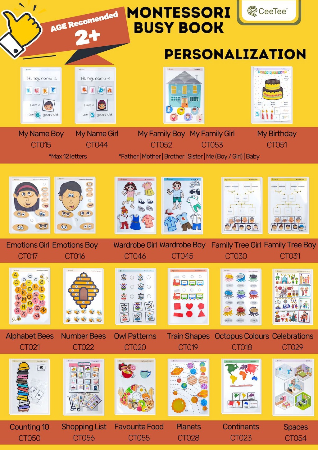 Montessori Kids Learning Busy Book | Buku IQ Interaktif kanak kanak ...
