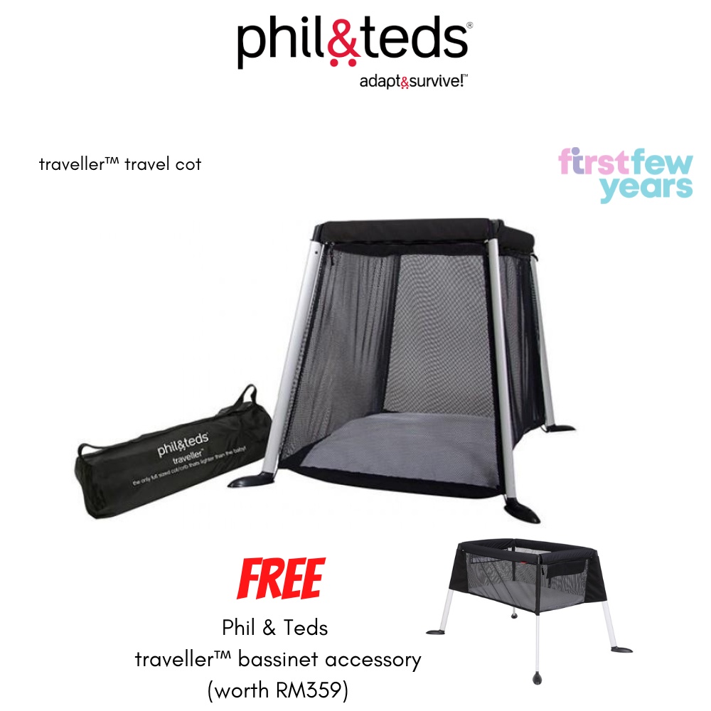 Phil and teds portable travel crib sale