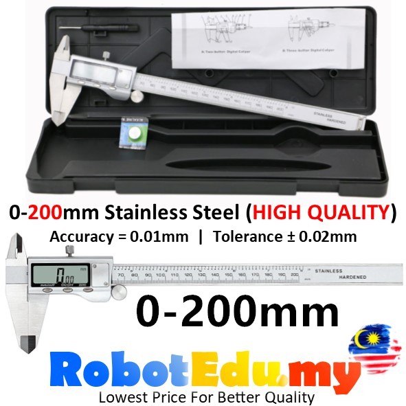 S.Steel 0-200mm / 8"