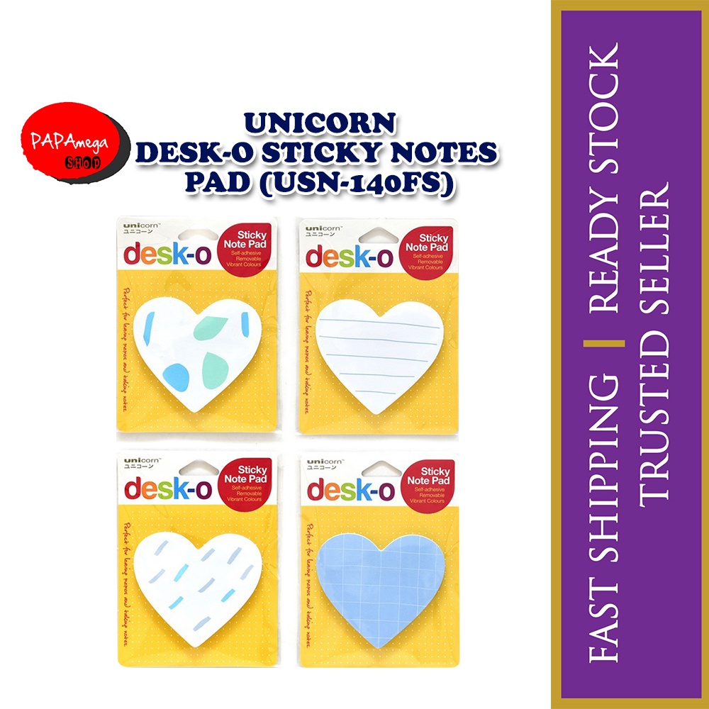 UNICORN DESK-O STICKY NOTE PAD (USN-140FS) | Shopee Malaysia