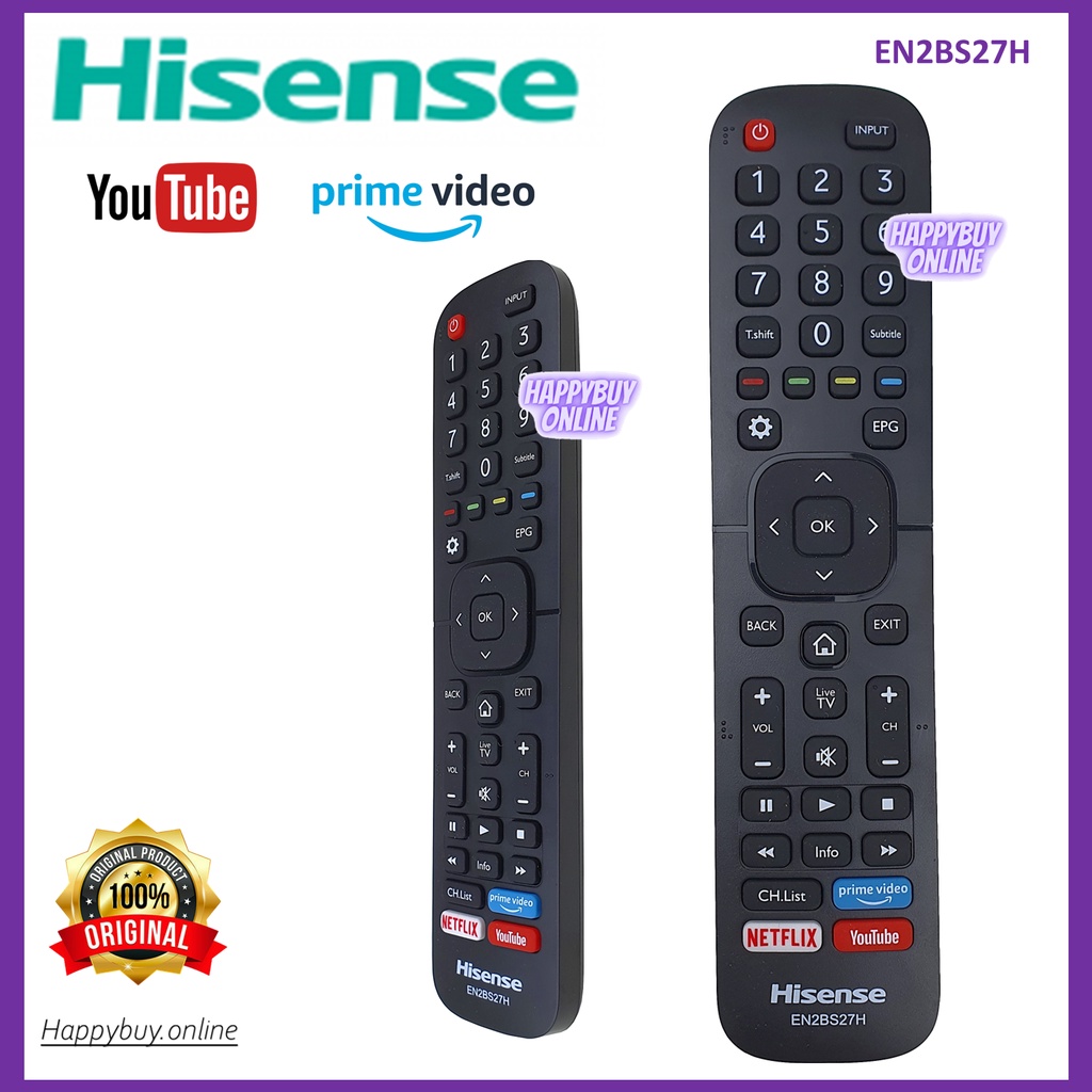 Hisense Android Smart Original TV Remote Control EN2BS27H Hisense