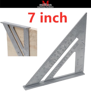 Right Angle Triangle Ruler 7 Inch Aluminium Alloy for Industrial