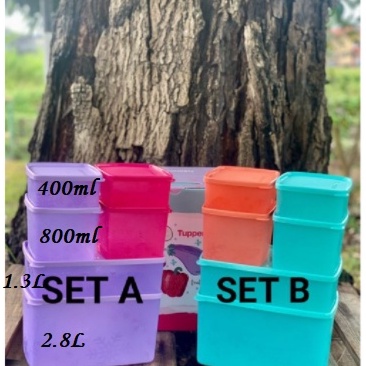 🔥𝐍𝐄𝐖 𝐈𝐓𝐄𝐌🔥Tupperware Snowflake Square Round Set Half Set 6pcs or Full ...