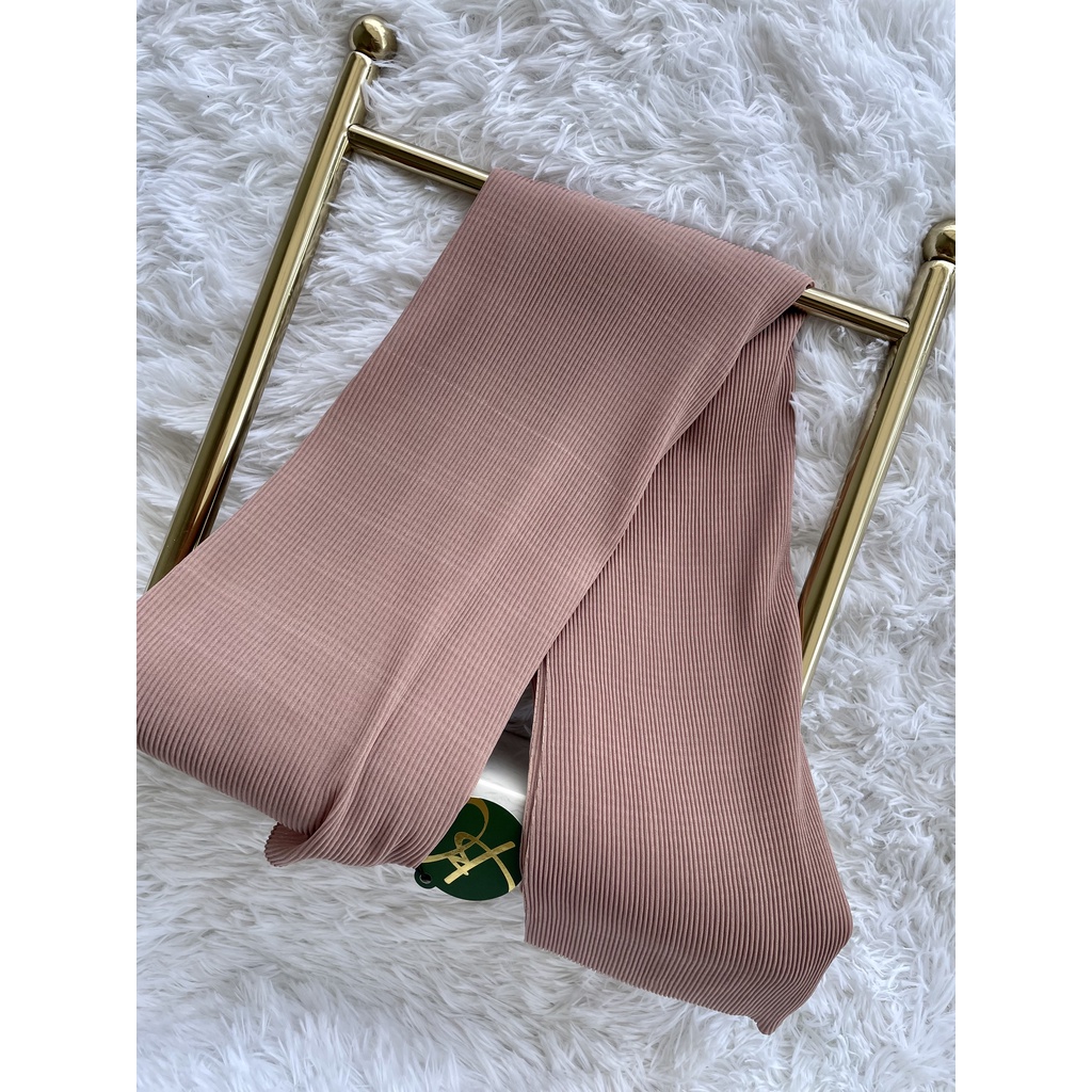 benang hijau instant shawl