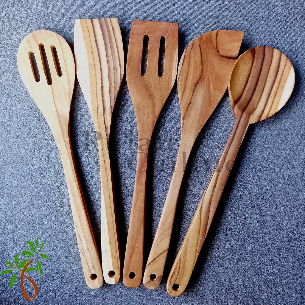 KAYU 30cm Premium Teak Wood Spatula Teak Wood Spatula Teak Spatula