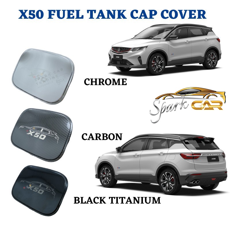 PROTON X50 Fuel Tank Cap Cover (Chrome / Carbon / Black Titanium