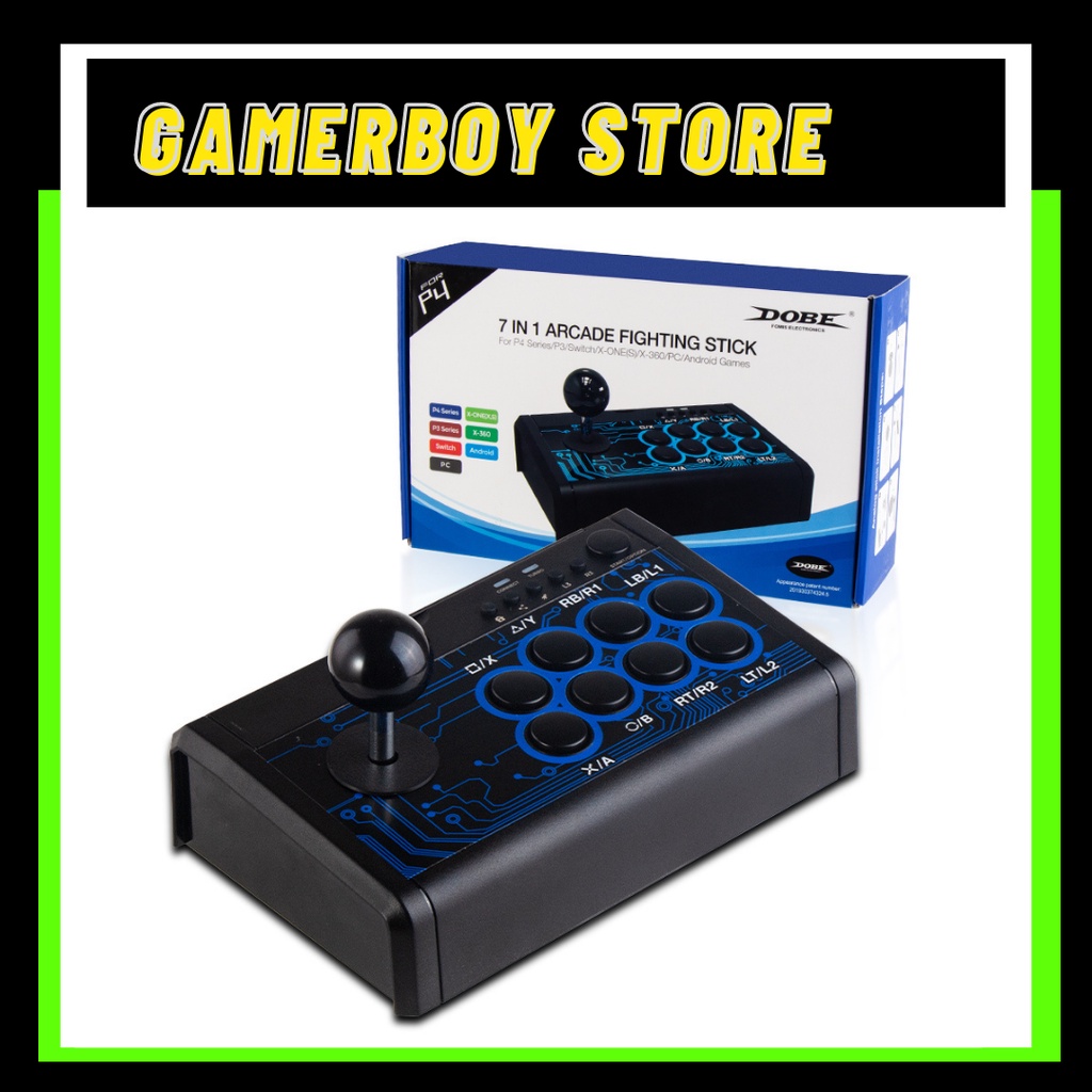 DOBE 7 IN 1 ARCADE FIGHTING STICK FOR PS4/PS3/XBOX/360/Switch/PC ...