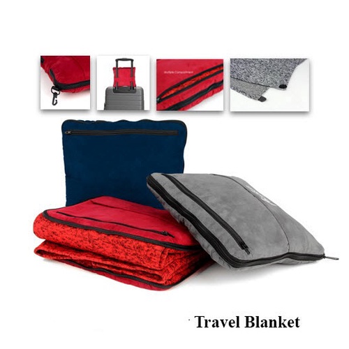 Microfleece Travel Blanket Outdoor Blanket Foldable Blanket Selimut Polar Fleece  Blanket for travel (Blue/ Red/ Grey) | Shopee Malaysia