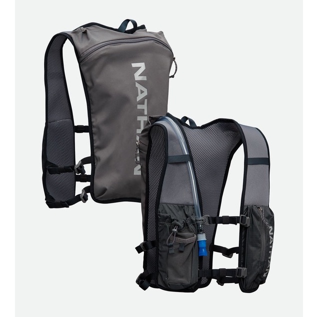 Nathan QuickStart 2.0 3L Hydration Pack - Gravity Gray/Reflective ...