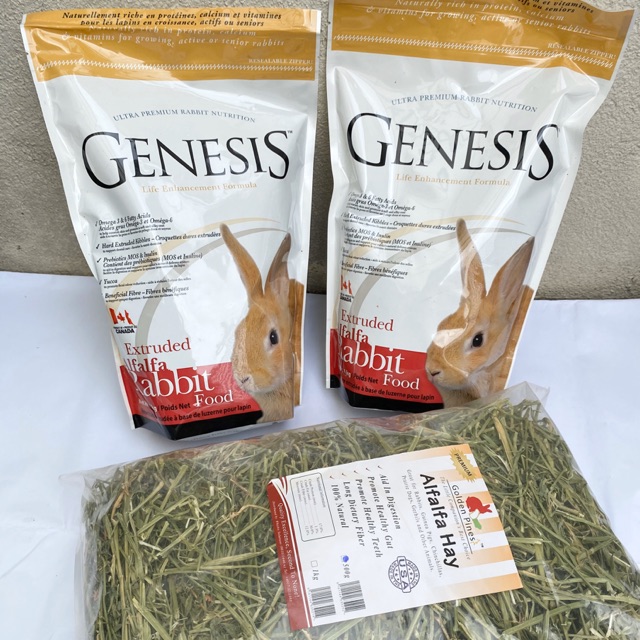 SUPER SAVER - Genesis Extruded Alfafa Rabbit Food (1kg x2) + 500g ...