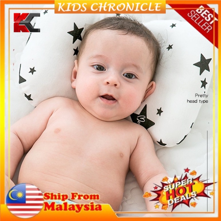 Bantal Bayi Viral Newborn Baby Protector Head Shaped Pillow Prevent