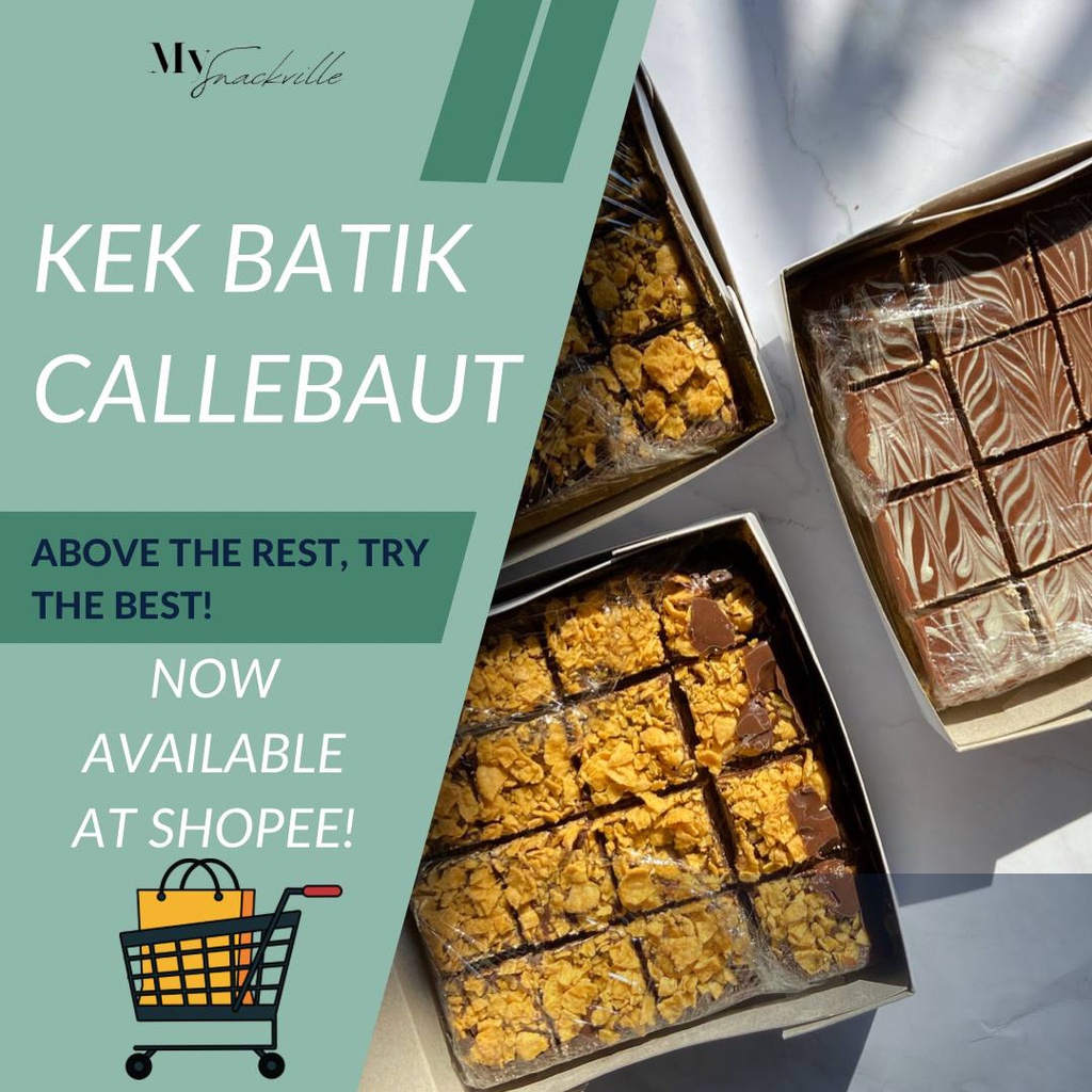 🔥 Kek Batik Callebaut 🔥 Pertama di Malaysia by Mysnackville 4 inch 16 ...