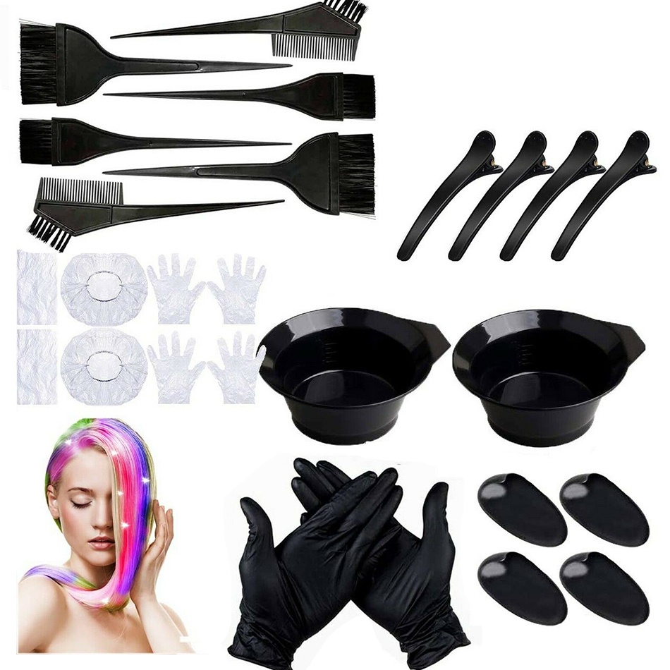 【Fast delivery】22 Pcs Pencelupan Rambut Set Alat Cat Rambut ...