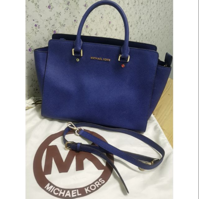 Michael kors cobalt hot sale blue bag