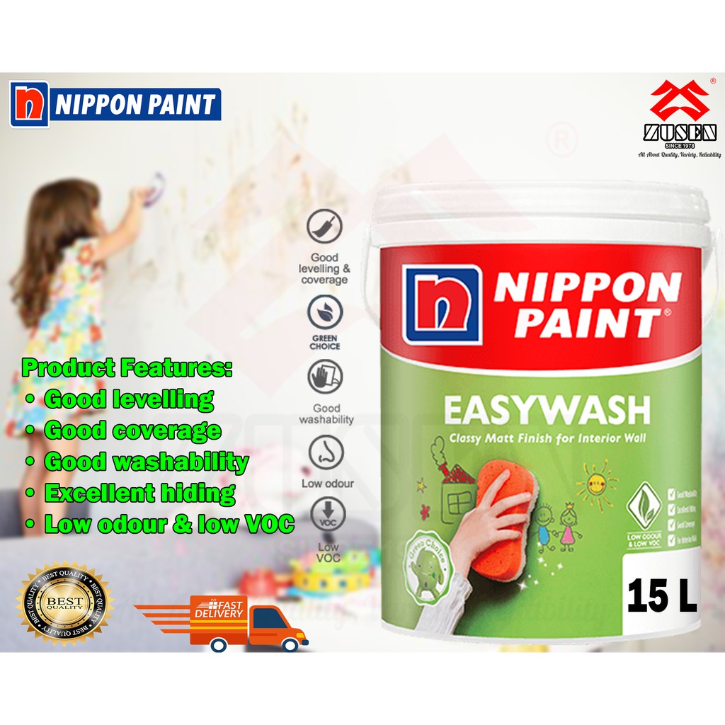 Nippon Vinilex EasyWash Interior Wall Paint (15Liter) | Shopee Malaysia