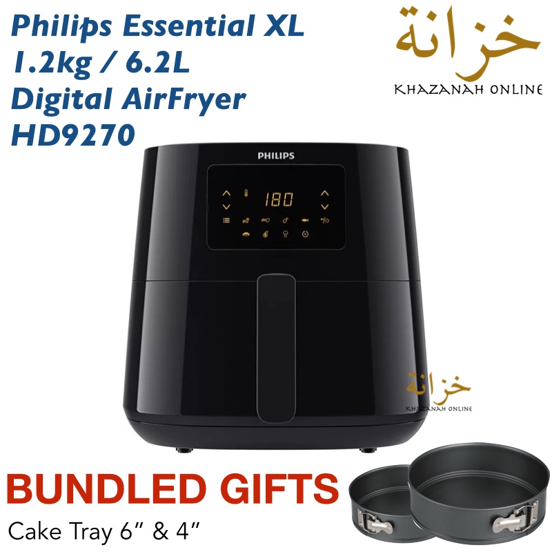 Philips Essential XL Digital Air Fryer / AirFryer 1.2kg / 6.2L HD9270 ...