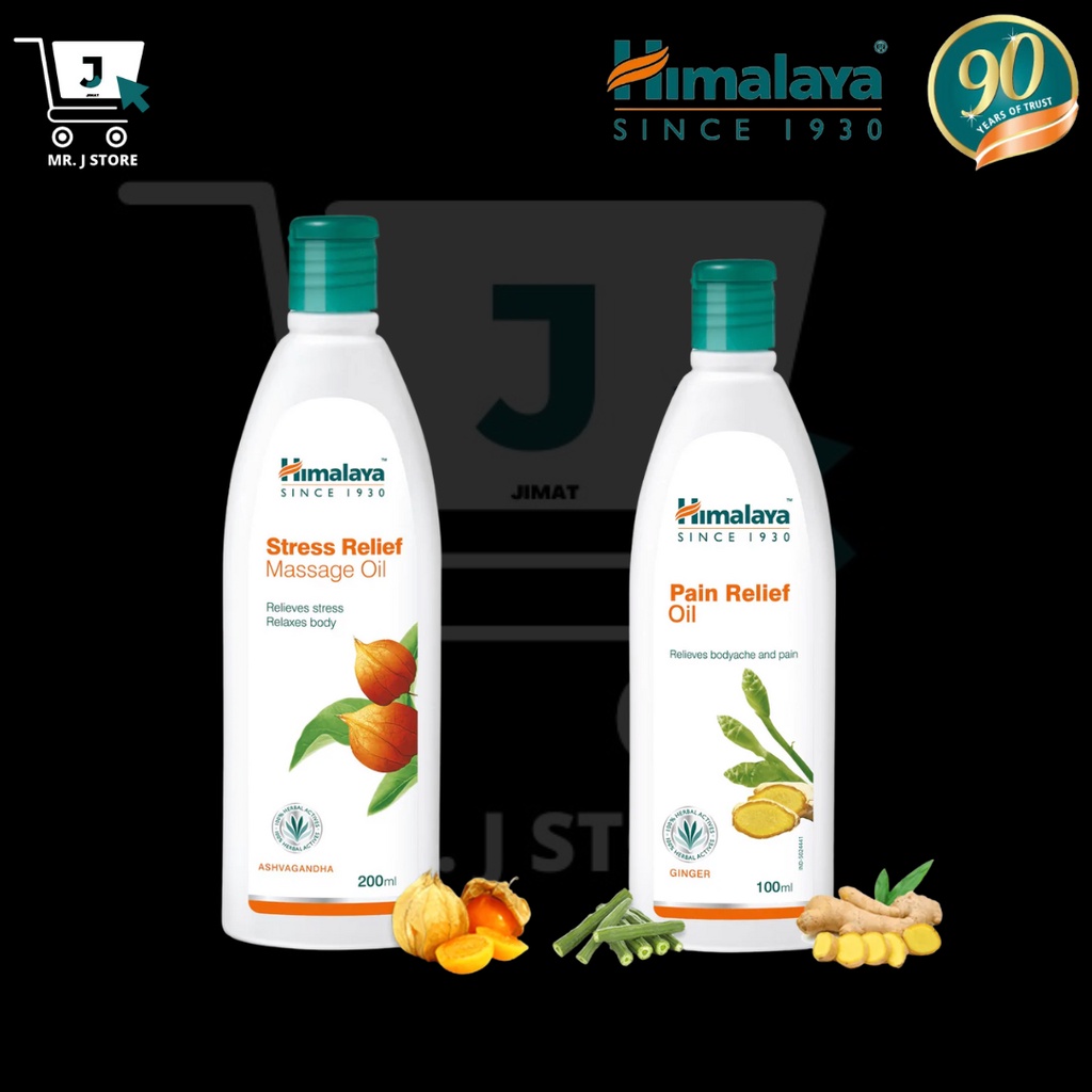 Himalaya Ashvagandha Stress Relief Massage Oil 200ml Minyak Penawar