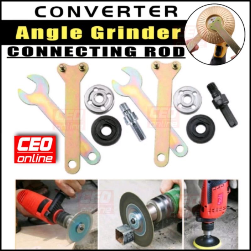 CEO 🇲🇾 5Pcs Electric Drill Converter Angle Grinder Connecting Rod