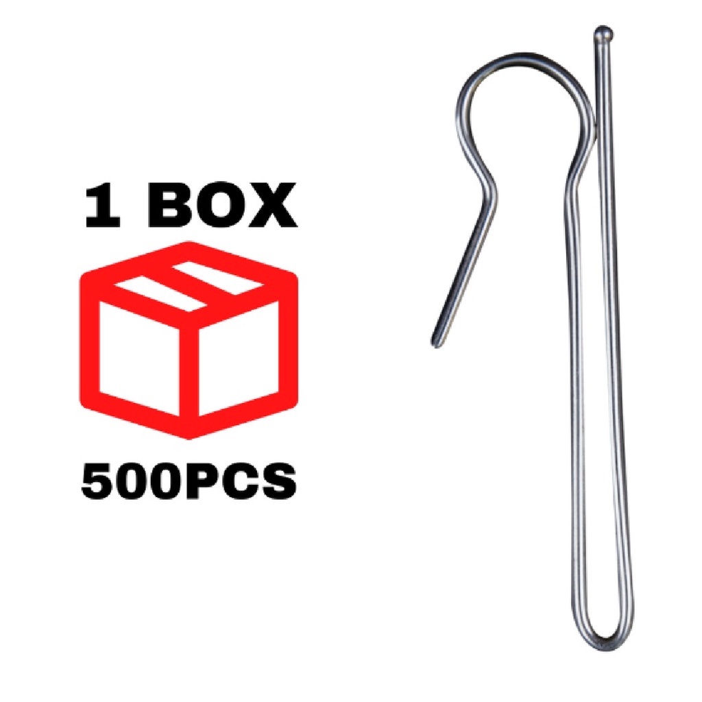 500PCS/BOX] Single Hook Long, Curtain Hook 104, Cangkuk Langsir 1 Pin  Tinggi for Single Double Triple Singapore Pleat