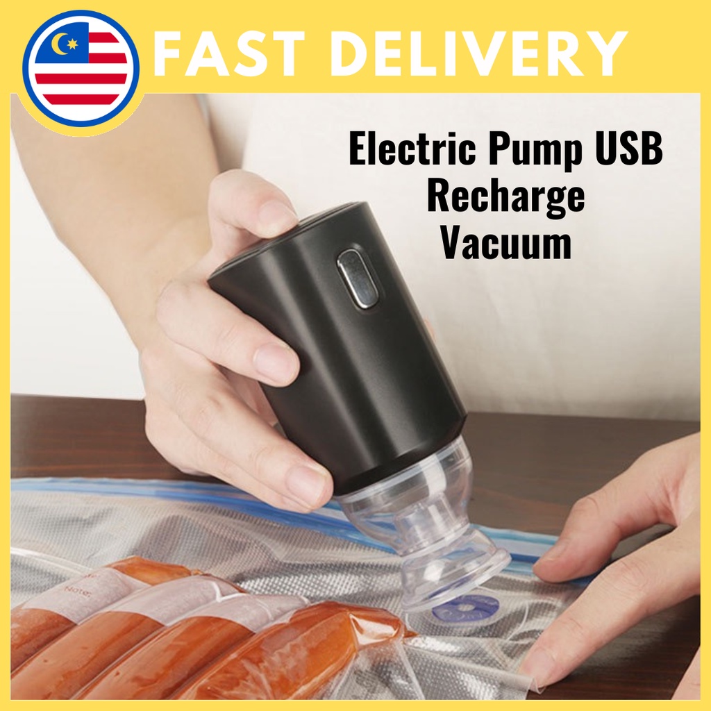 Trs Handheld Portable Food Vacuum Compression Bag Manual Air Pump Shopee Malaysia