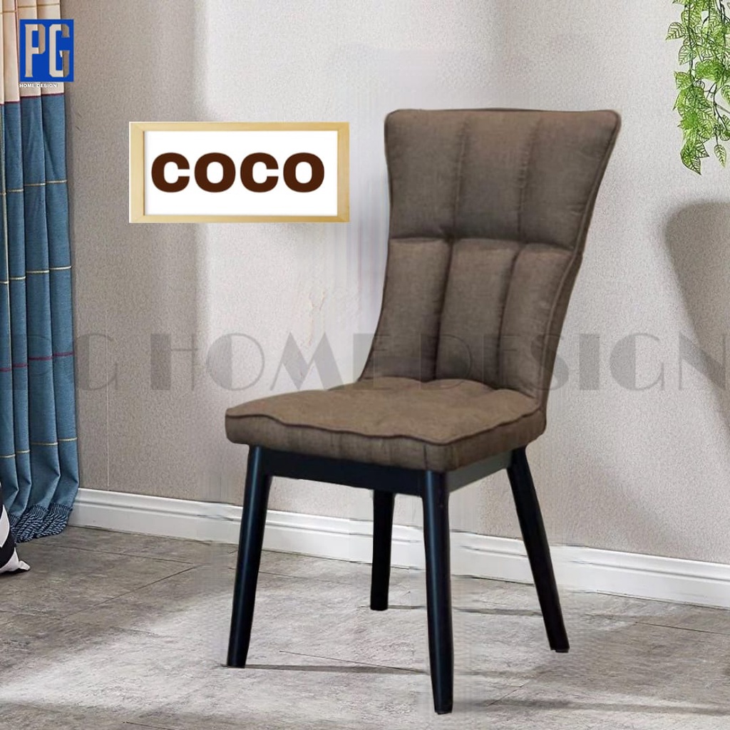 [NEW DESIGN] PG HOME Modern Design Faux Fabric Dining Chair Designer ...