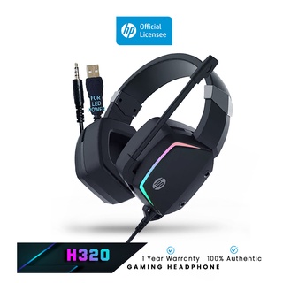 HP H320 H320GS Over Ear Headphone with Mic Jack USB 3.5mm