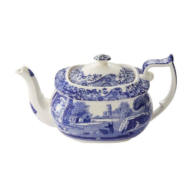 Antieke Copeland Spode Blue Italian Crescent-bijgerecht, 20,7 cm, Engeland (bf1925) - België