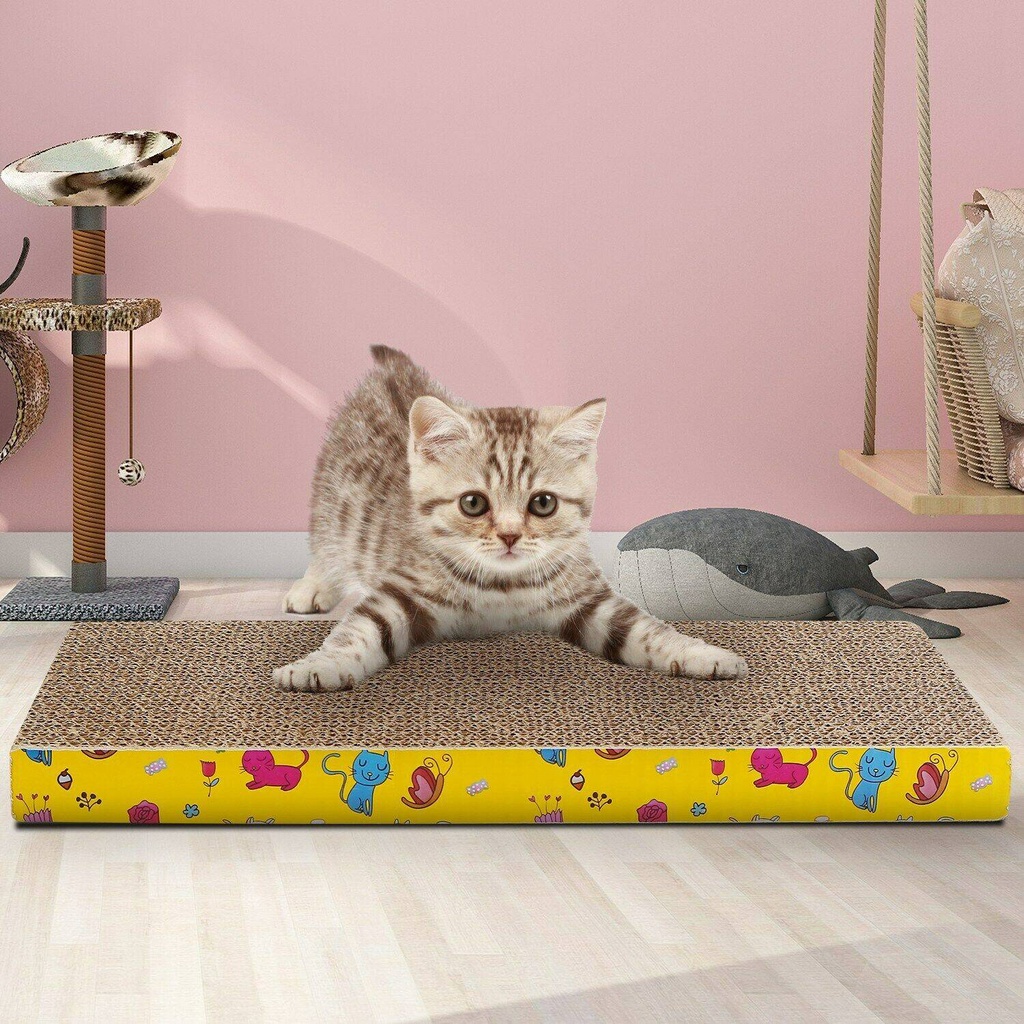 Cat Scratching Board Post Indoor Scratch Pad Scratcher Ramp Reversible