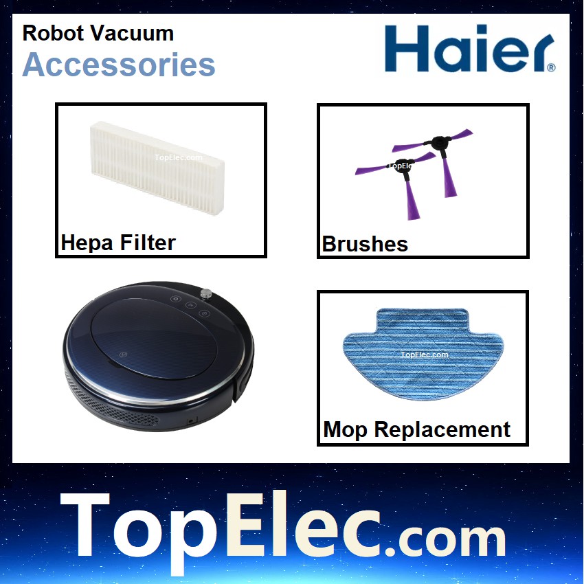 HAIER Robot Machine HARVT360 sweeping accessories Mop Brush Hepa Filter Spare Parts Rack water