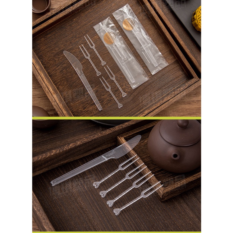 TOHO Mooncake Packaging/Mooncake knife/Mooncake Knife & Fork Set (5pcs ...
