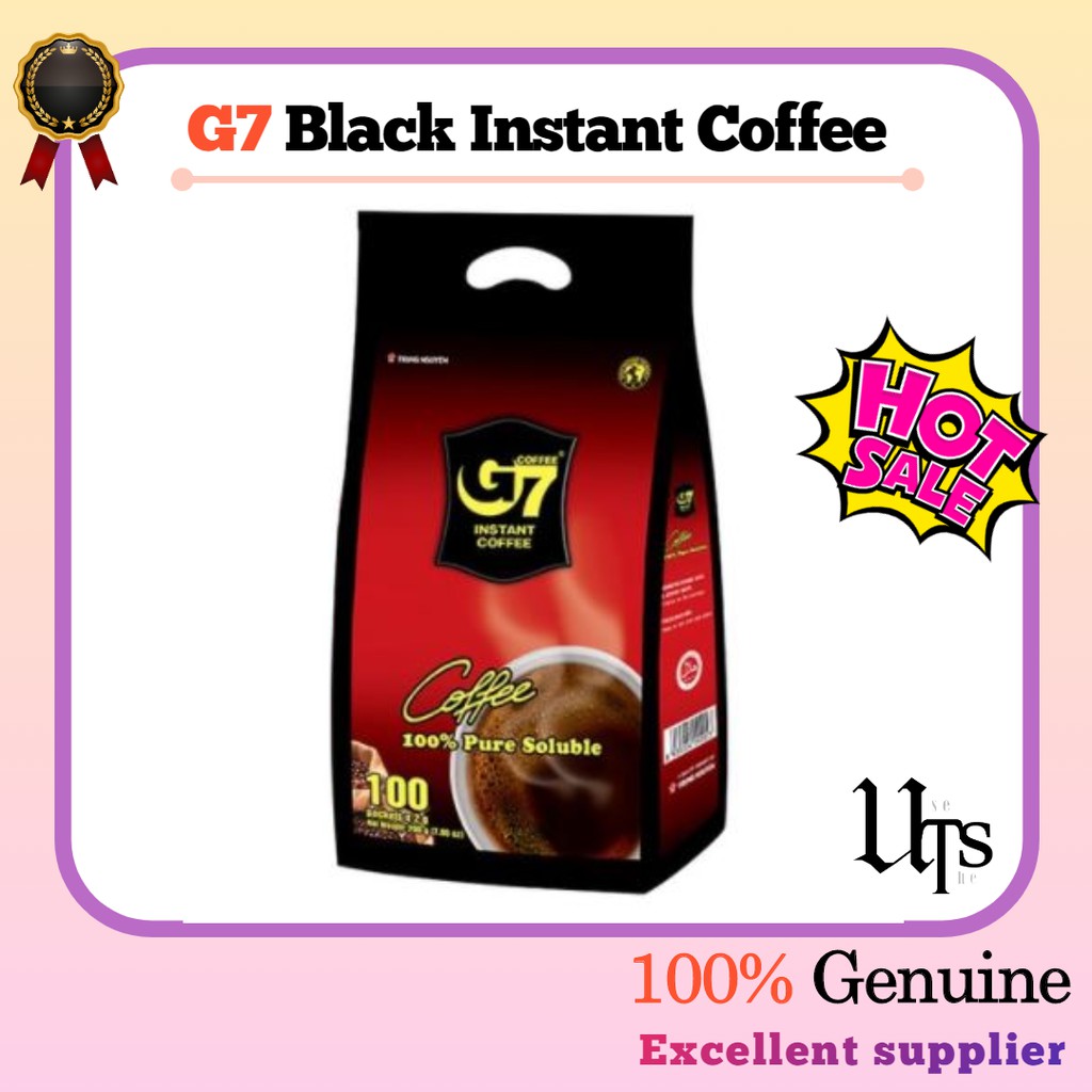 G7 Black Pure Black Instant Coffee 2g x 100p Shopee Malaysia