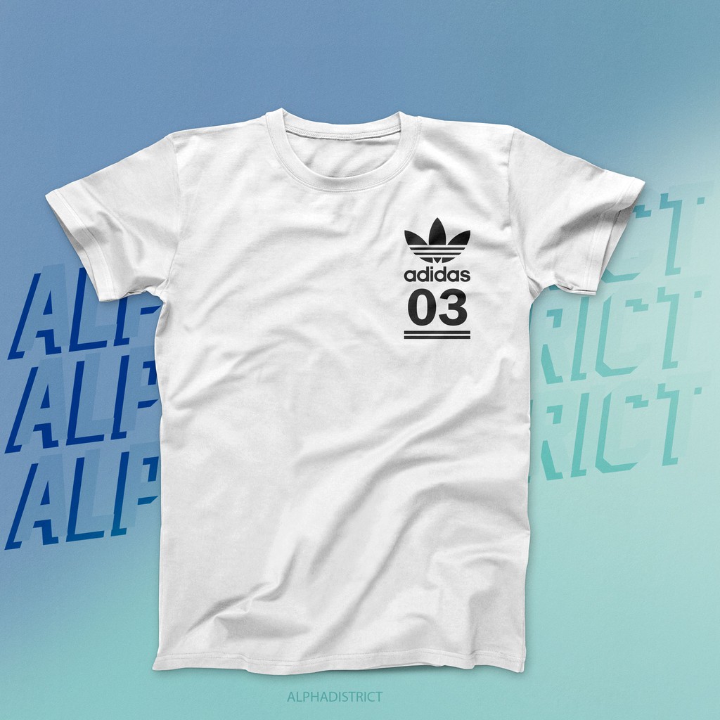 ADIDAS 03 LOGO STREETWEAR TSHIRT Shopee Malaysia