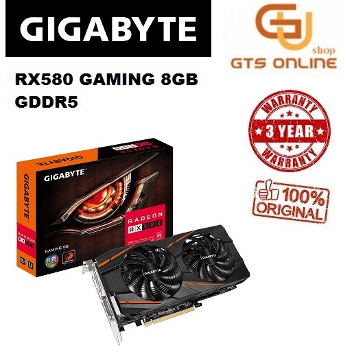 Gigabyte radeon rx580 hot sale gaming 8gb