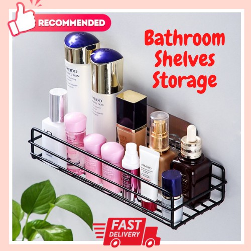 Bathroom Shelves Storage Organizer Box Kitchen Bekas Barang Mandian ...