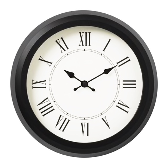 IKEA Wall Clock Jam dinding ikea berkualiti tinggi Roman Wall Clock
