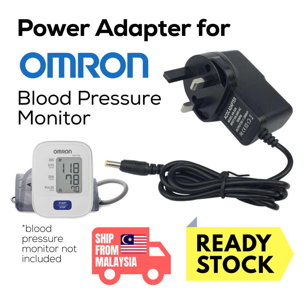 Power Supply Charger Cord Adapter for Omron Blood Pressure Cuff BP