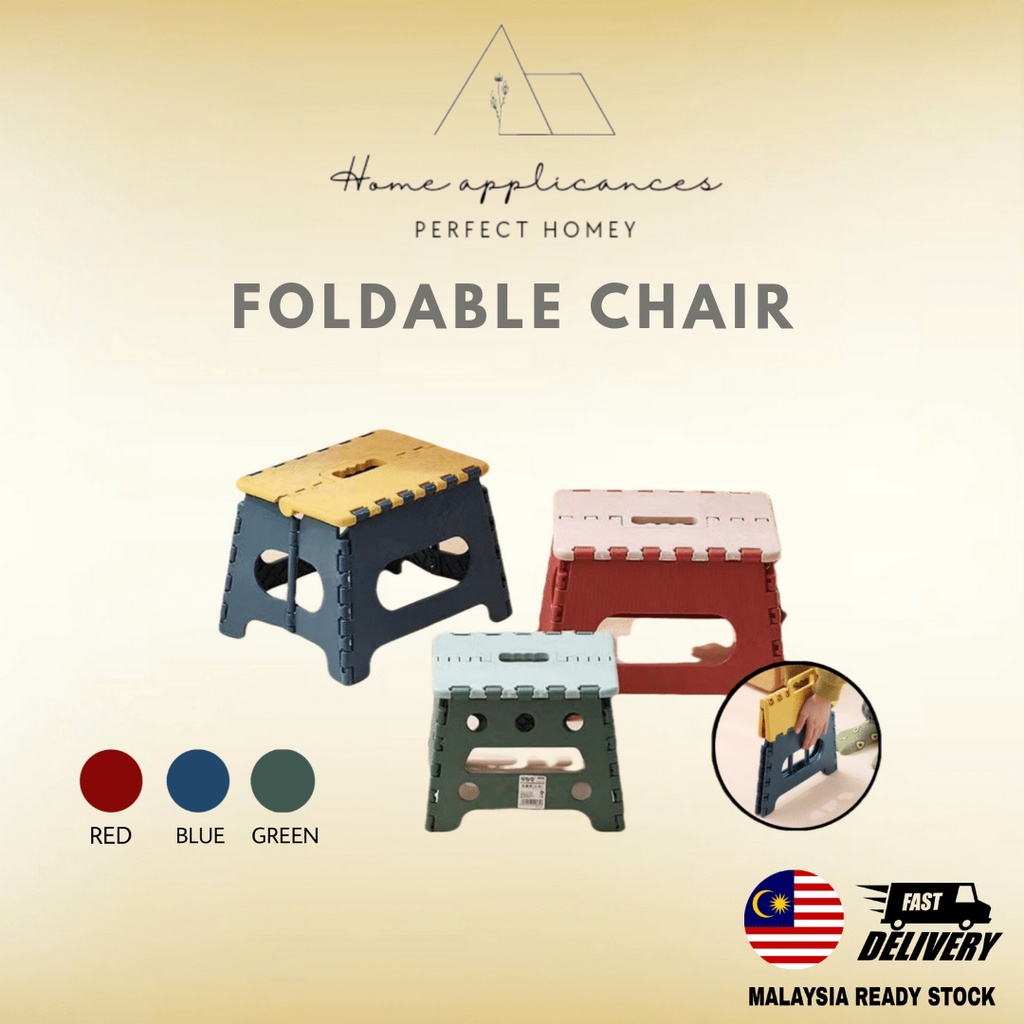 Ready Stock Portable Fordable Mini Stool Chair Lightweight Multipurpose ...