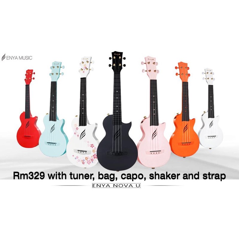 FullSet Enya Ukulele Shopee Malaysia
